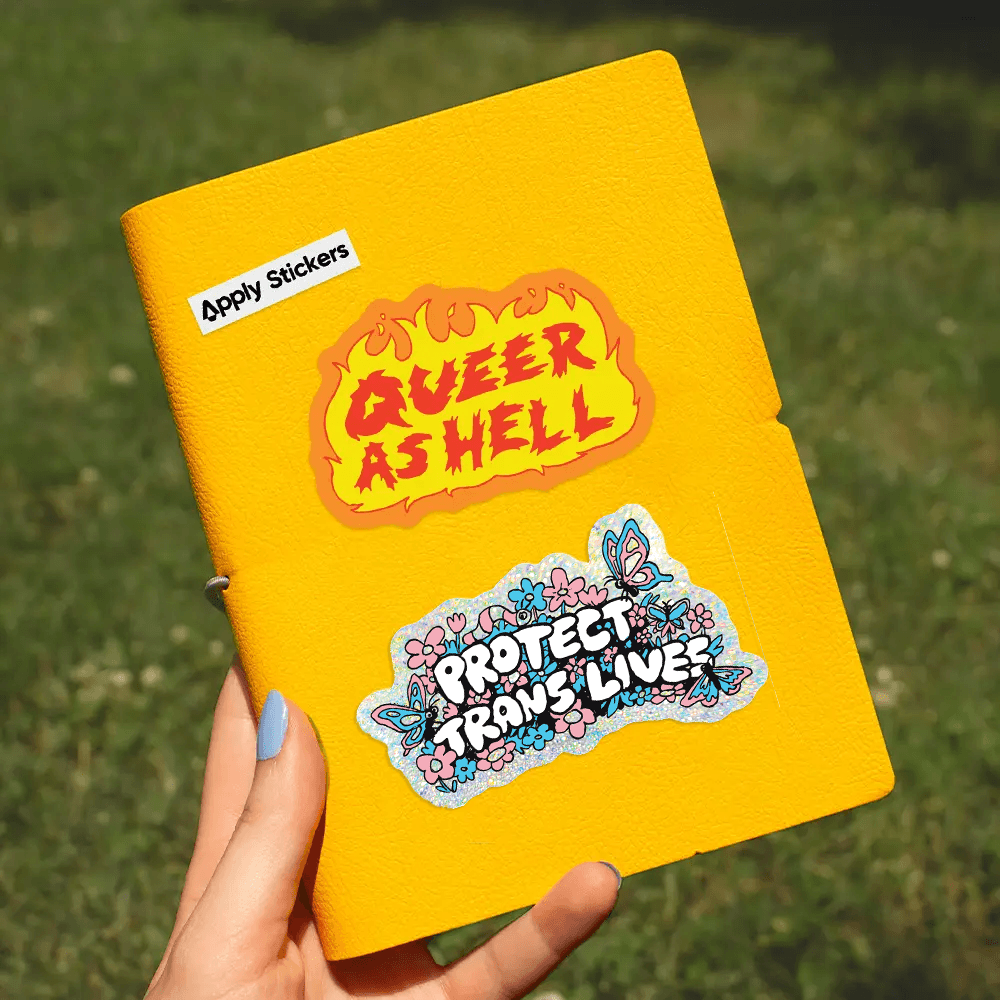 Protect Trans Lives by Apply - Die-Cut Sticker