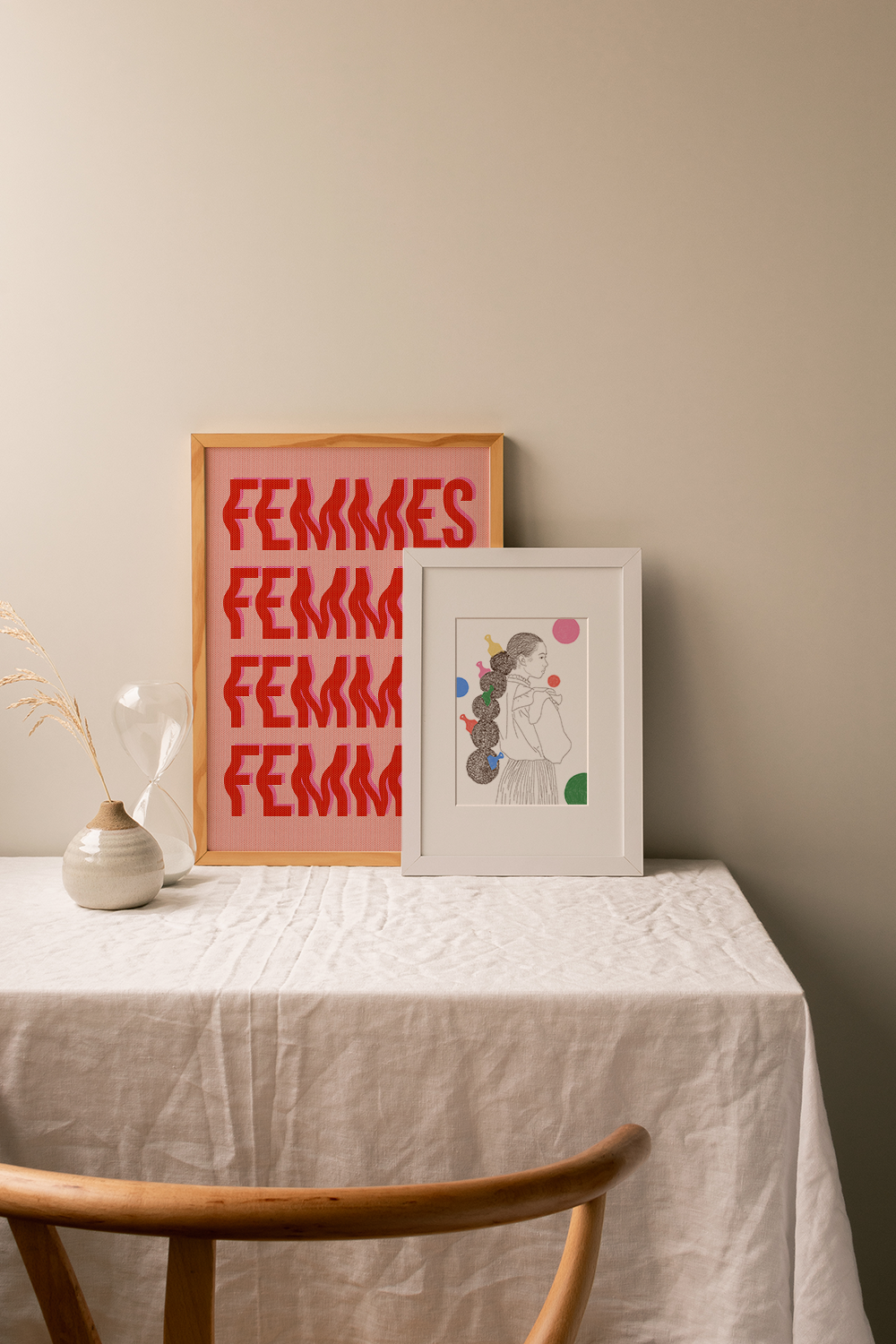 Hair Picks Art Print