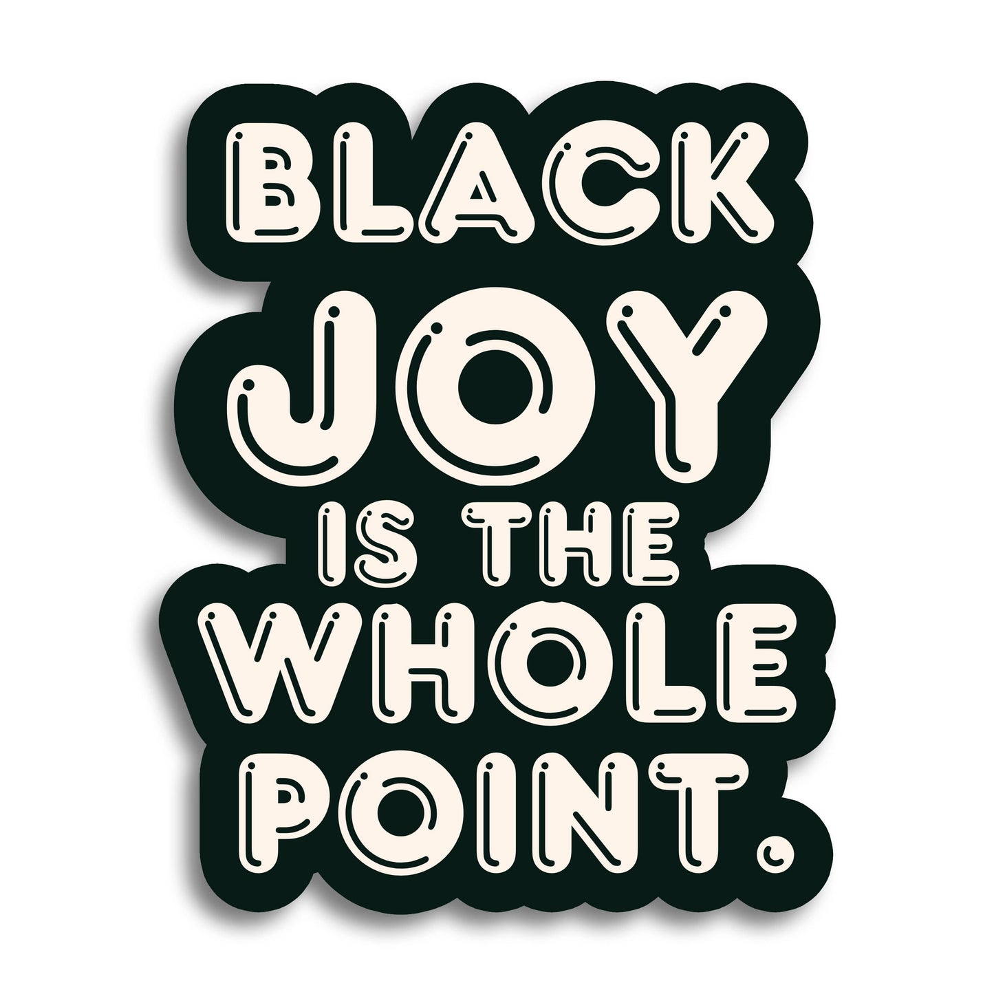 Black Joy Vinyl Sticker