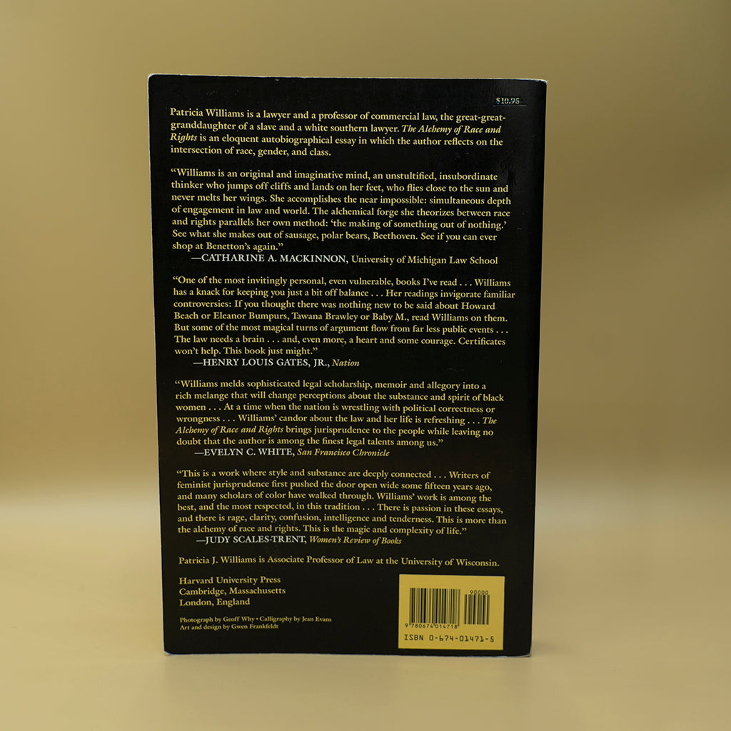 Alchemy of Race and Rights: Diary of a Law Professor