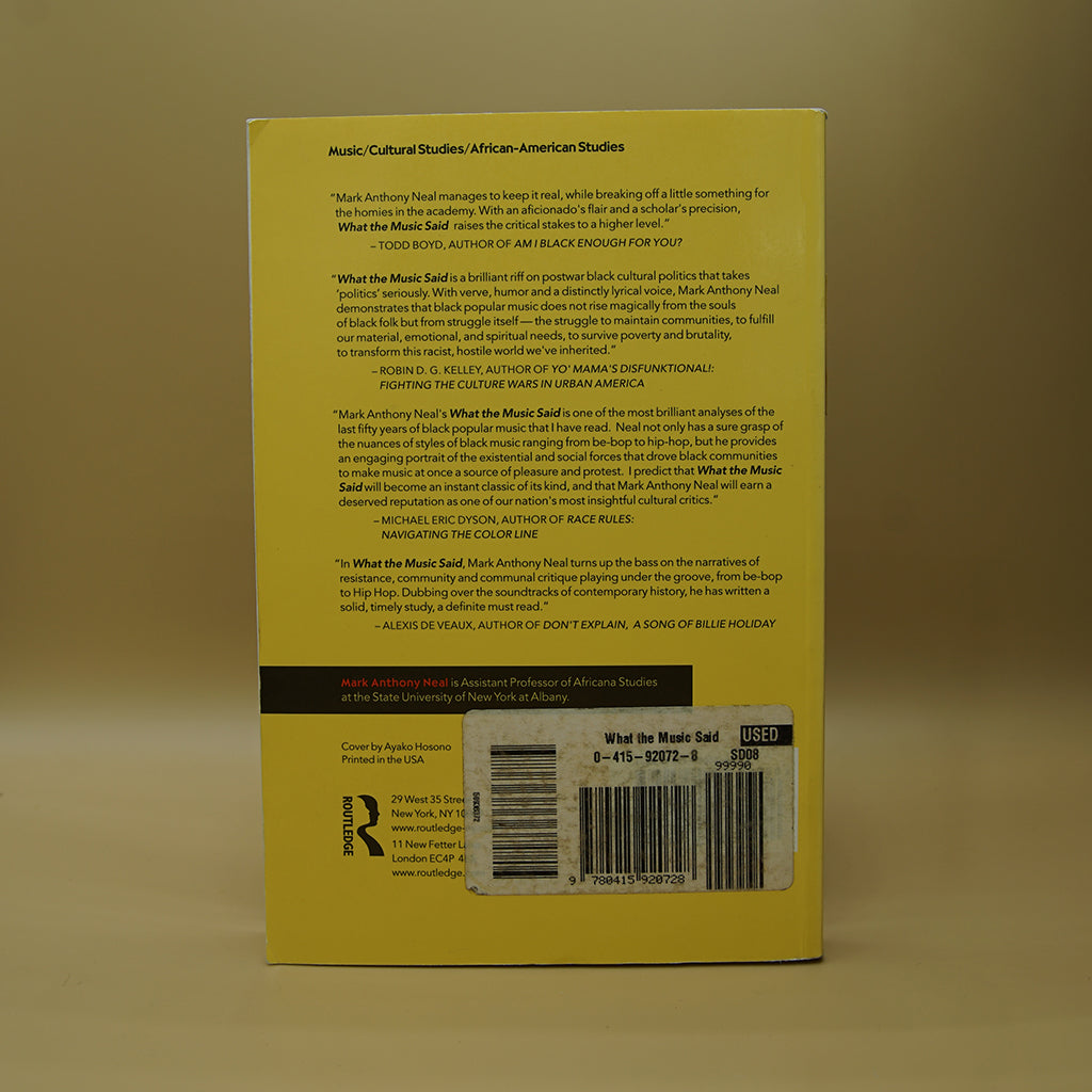 What the Music Said: Black Popular Music and Black Public Culture