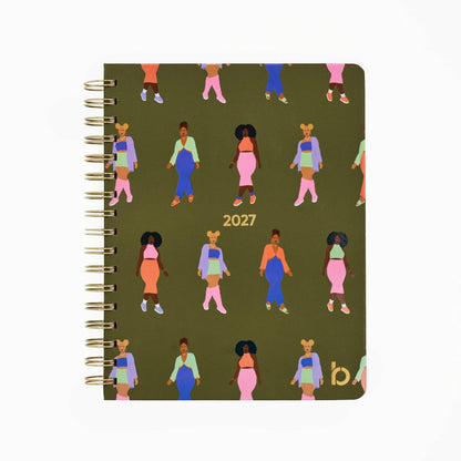 2027 12 Month Weekly/Monthly Planner - A Step Forward