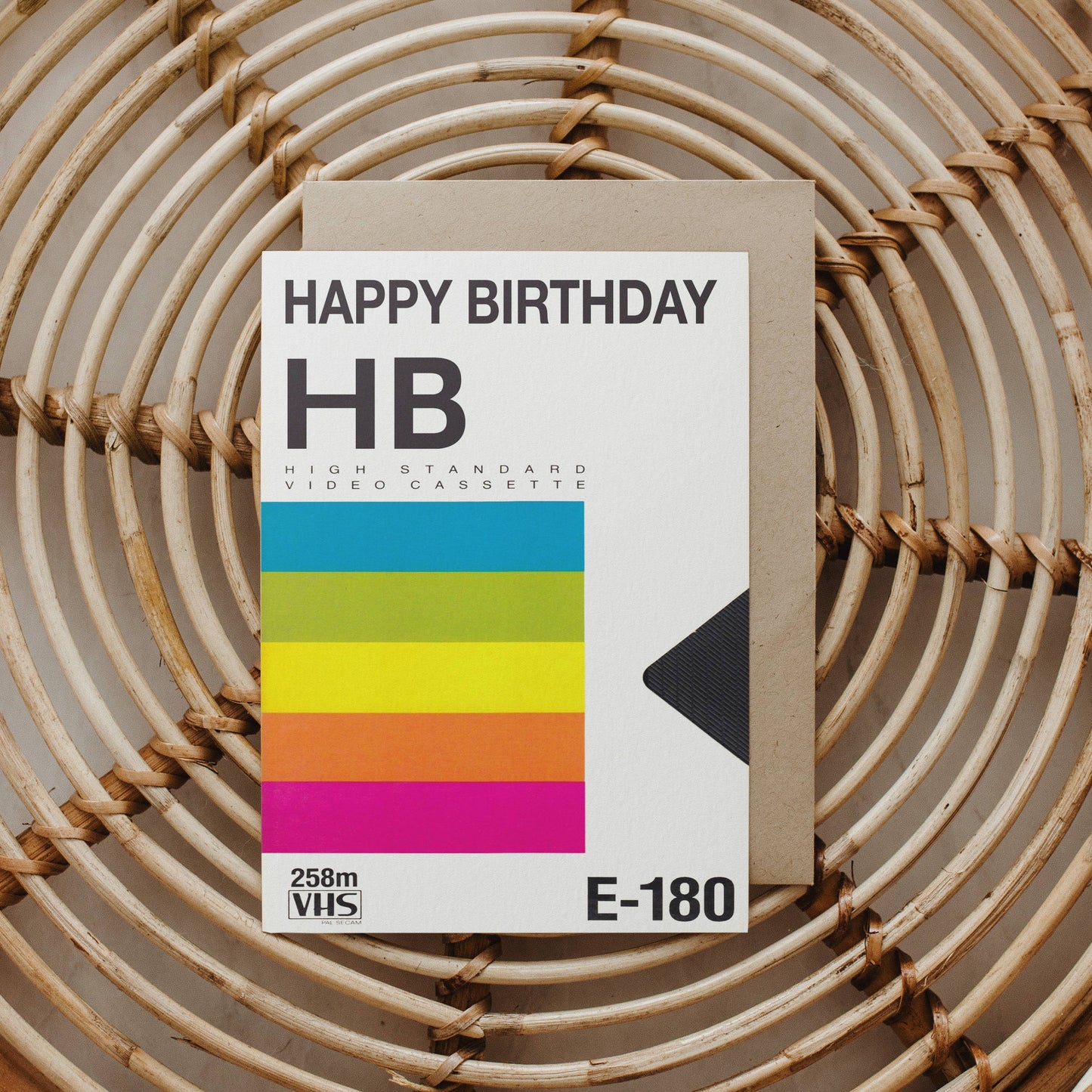 VHS Retro Polaroid Inspired Happy Birthday Card
