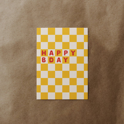 Checkered Birthday | Birthday Card