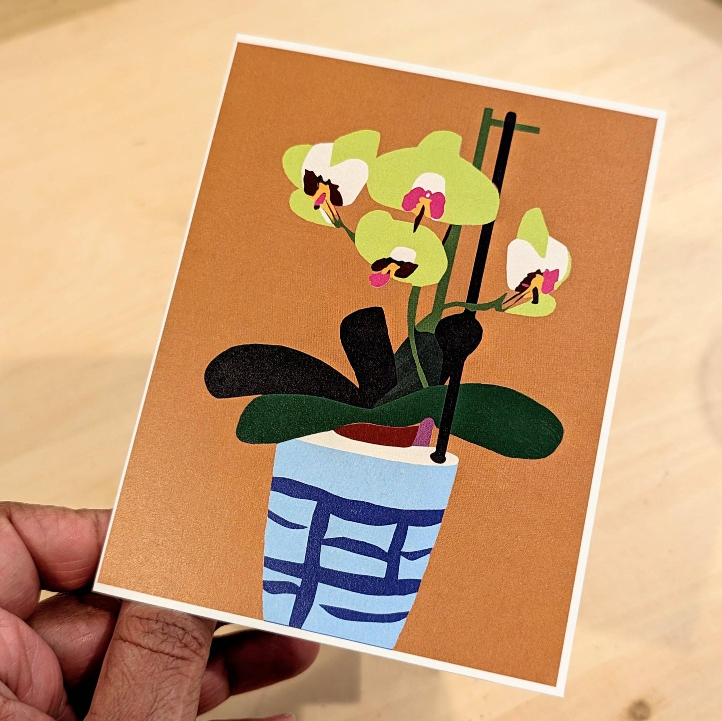 Greeting Card - Mom's Orchid 1