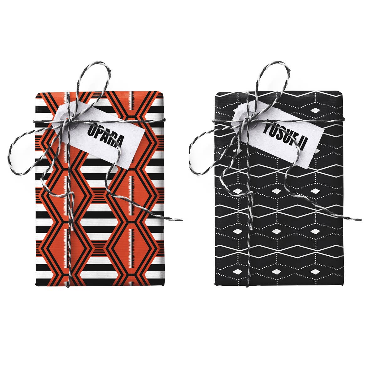 Opara + Yusuf II  Double-Sided Stone Gift Wrapping Paper