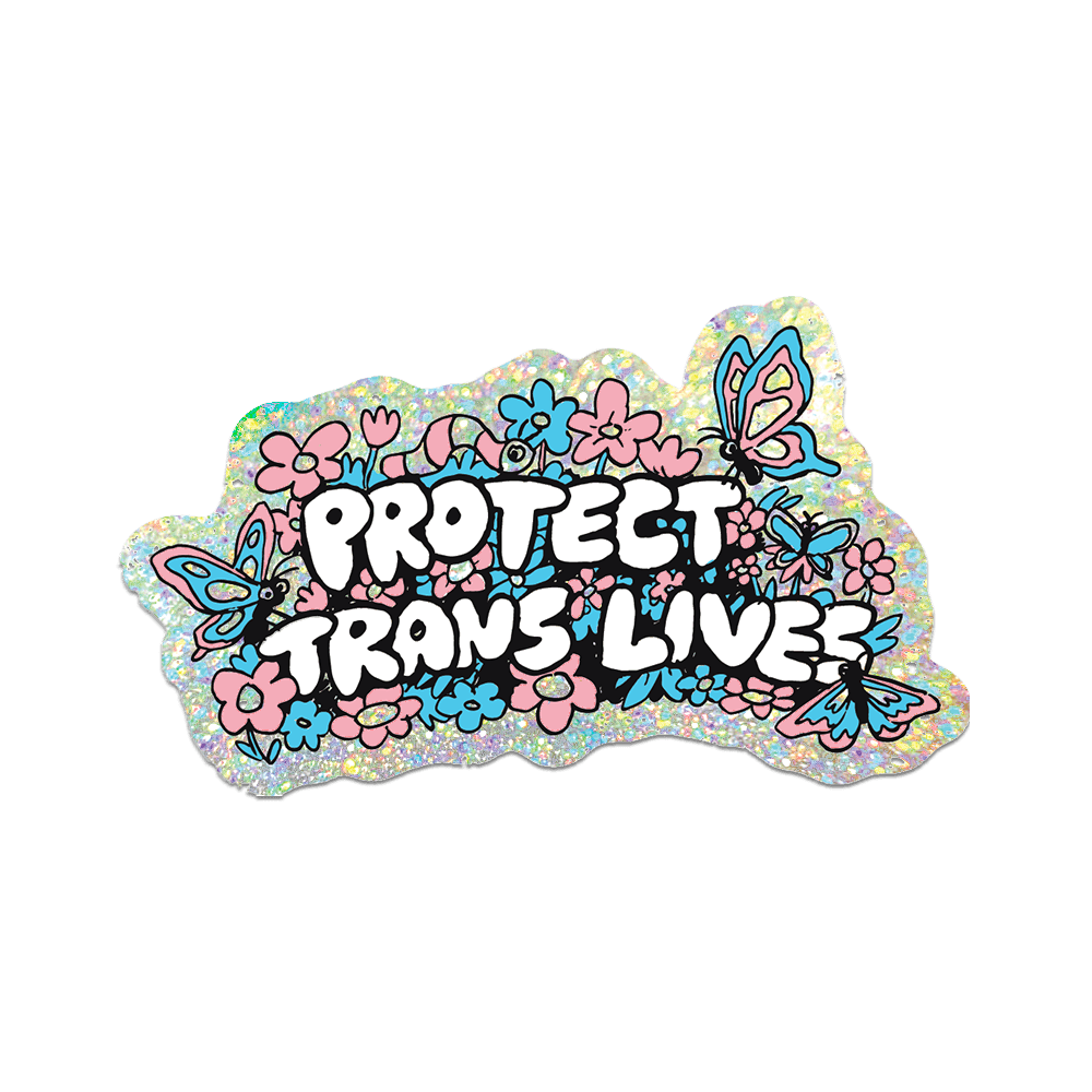 Protect Trans Lives by Apply - Die-Cut Sticker