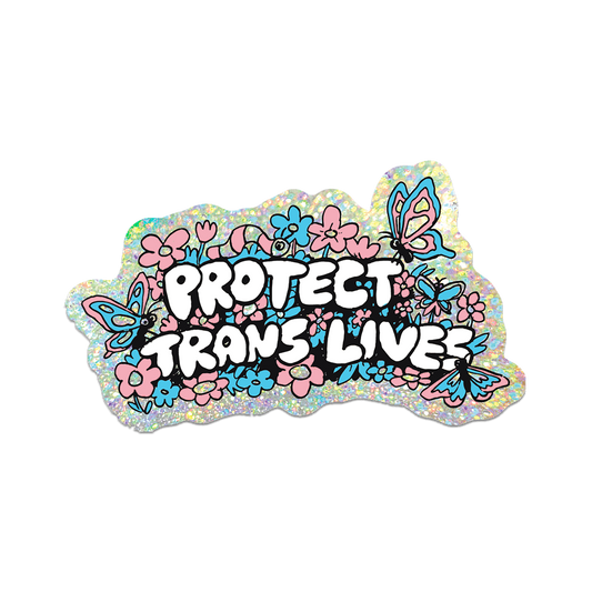 Protect Trans Lives by Apply - Die-Cut Sticker