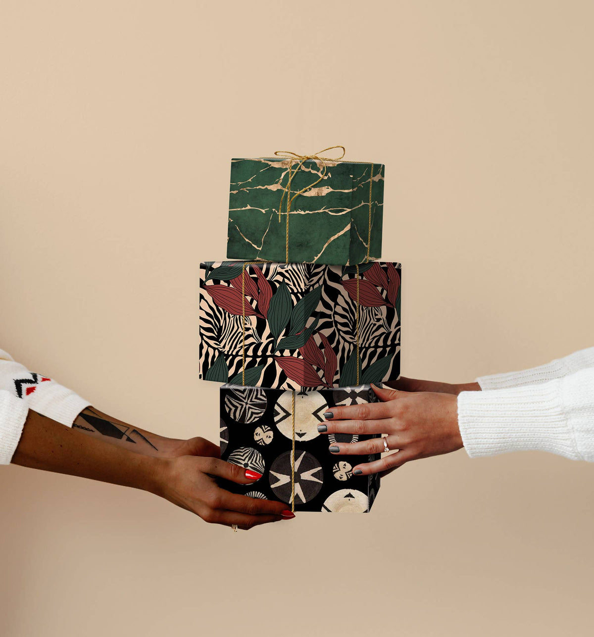 Shona-Zaza Double-sided Stone Gift Wrapping Paper