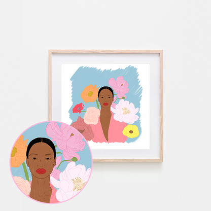 Diva Art Print: 8 x 8"