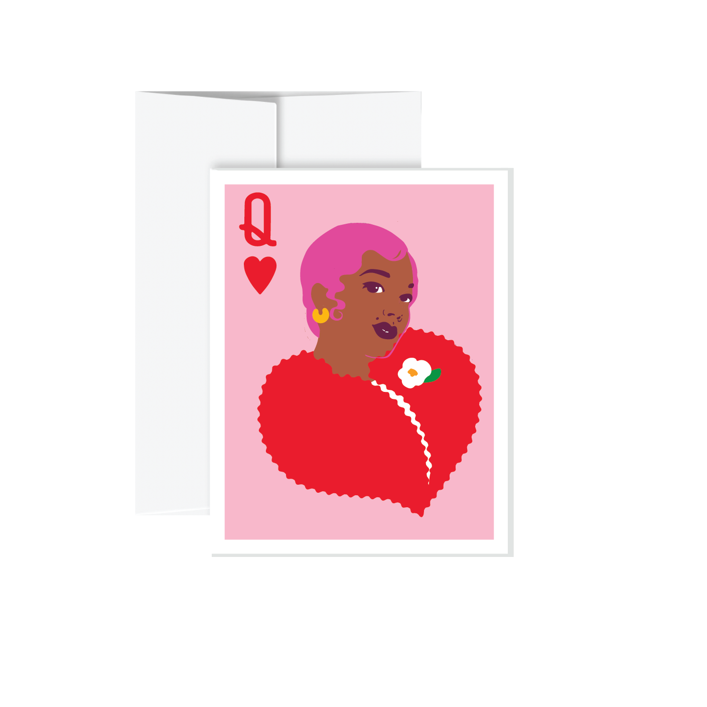 Greeting Card - Queen of Hearts