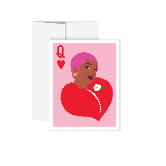 Greeting Card - Queen of Hearts