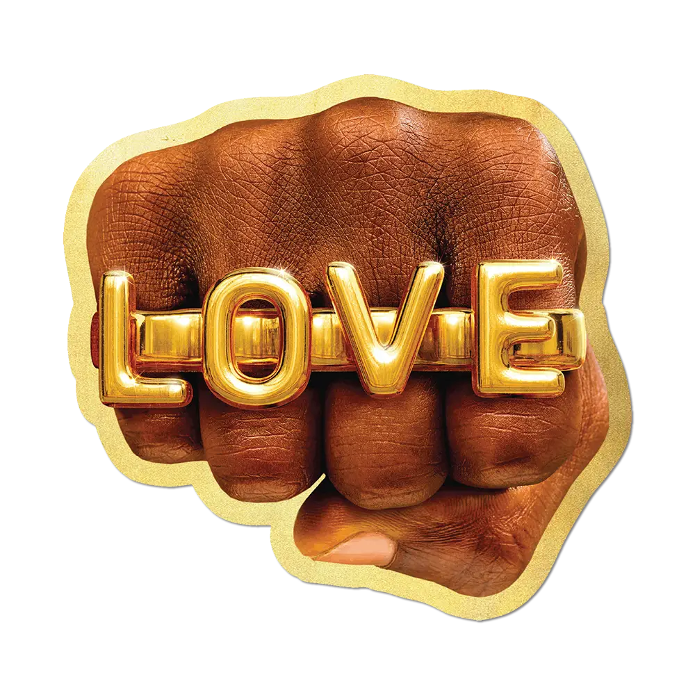 LOVE Fist by Toiletpaper - Die-Cut Sticker