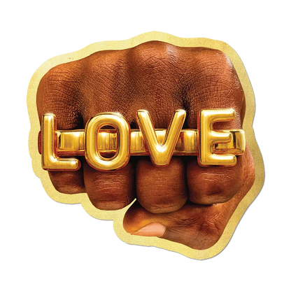 LOVE Fist by Toiletpaper - Die-Cut Sticker