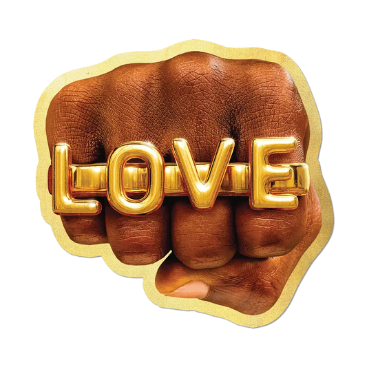LOVE Fist by Toiletpaper - Die-Cut Sticker