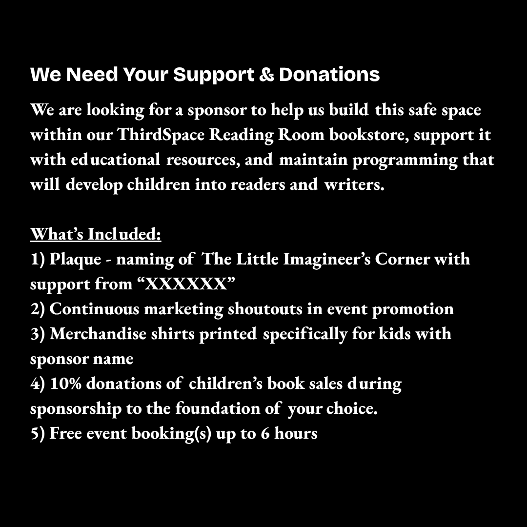 The Little Radical Imagineer's Corner Sponsorship