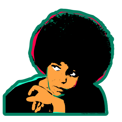 Angela Davis Activist Stickers | Empowerment | Social Justice