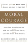 Moral Courage ***