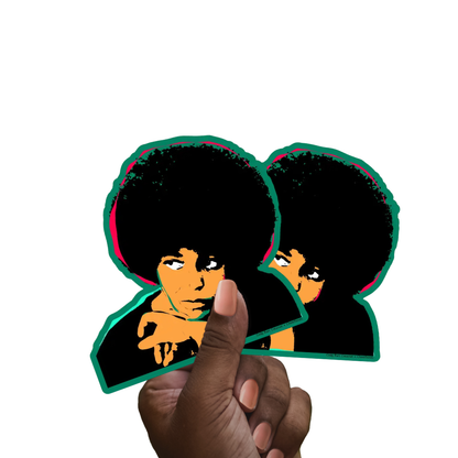 Angela Davis Activist Stickers | Empowerment | Social Justice