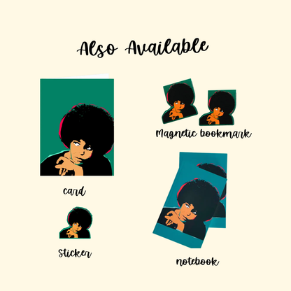 Angela Davis Activist Stickers | Empowerment | Social Justice