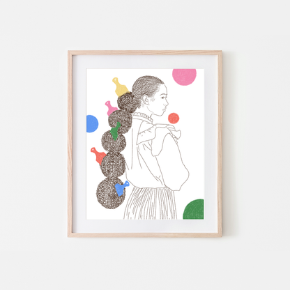 Hair Picks Art Print