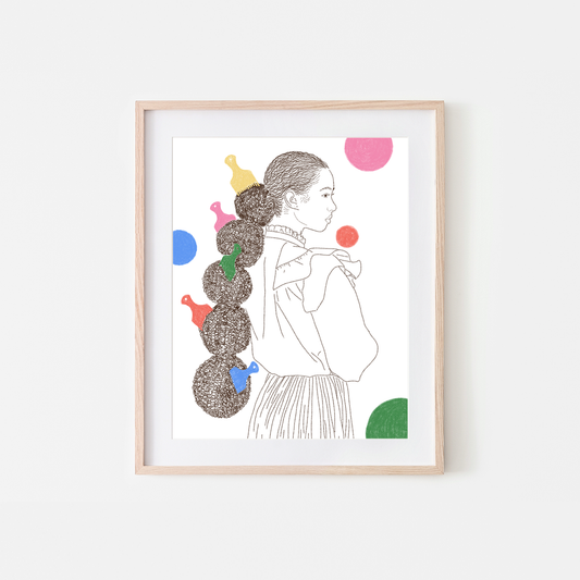 Hair Picks Art Print