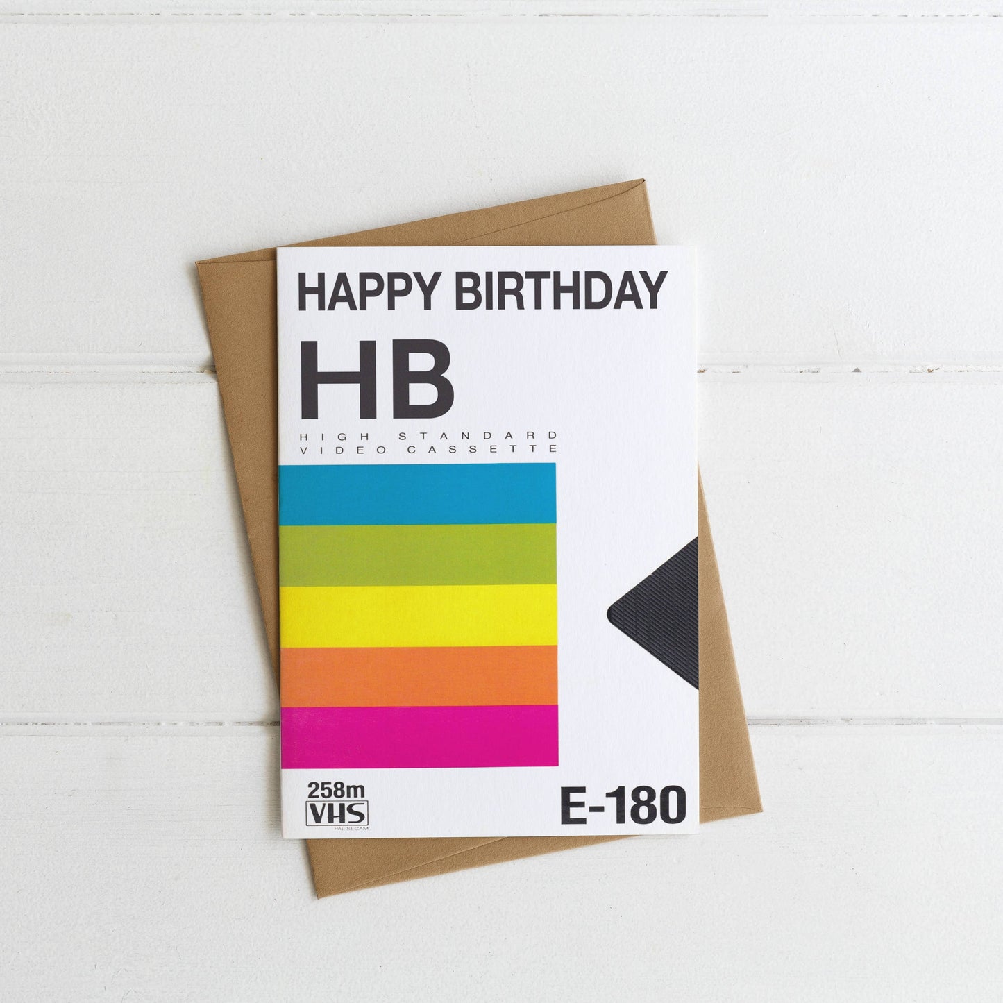 VHS Retro Polaroid Inspired Happy Birthday Card