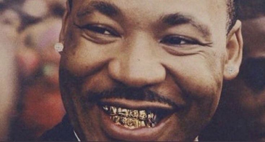 “MLK Gold Teeth” Sticker
