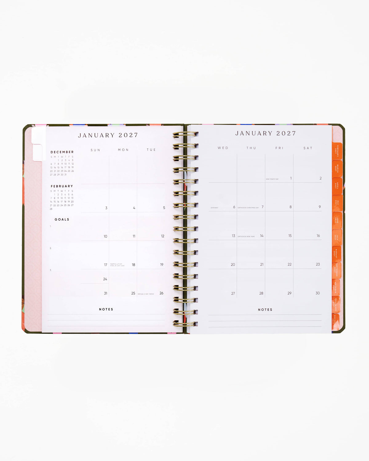 2027 12 Month Weekly/Monthly Planner - A Step Forward