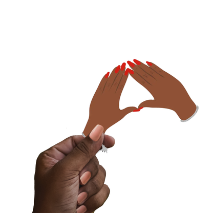 Crimson Elephant Clear Stickers | Delta Sigma Theta
