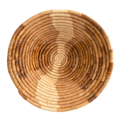 Earthen Craft Woven Bowl - 12" Bark