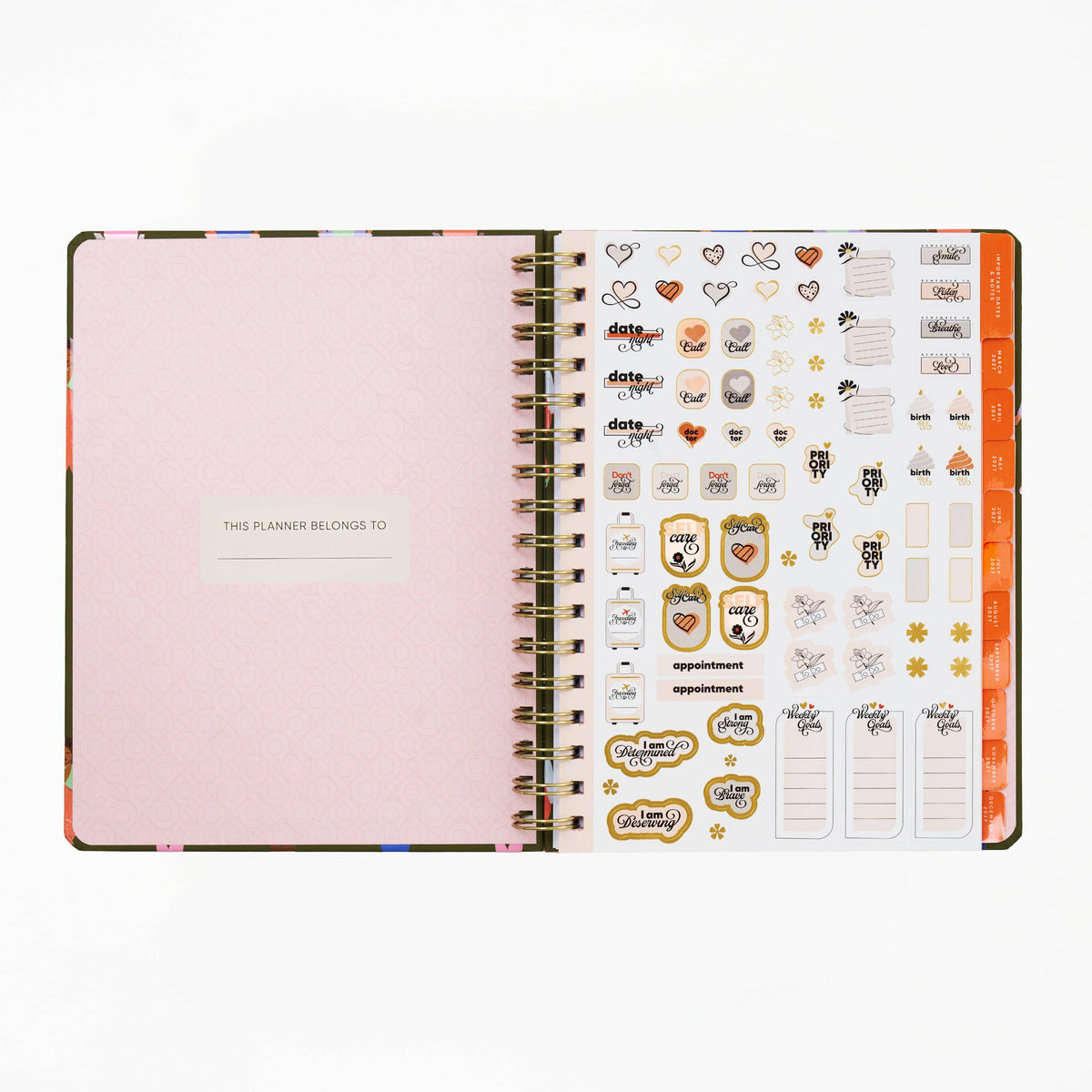 2027 12 Month Weekly/Monthly Planner - A Step Forward