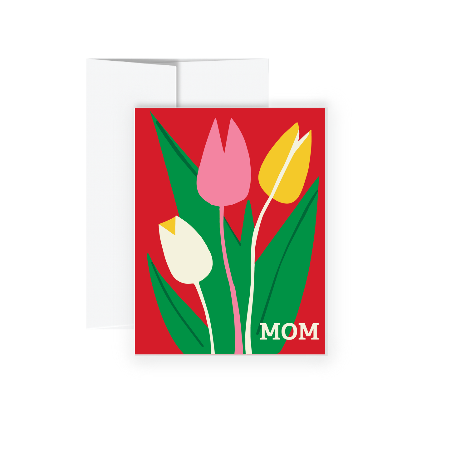Greeting Card - Mom with Tulips