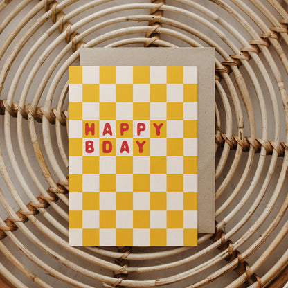 Checkered Birthday | Birthday Card