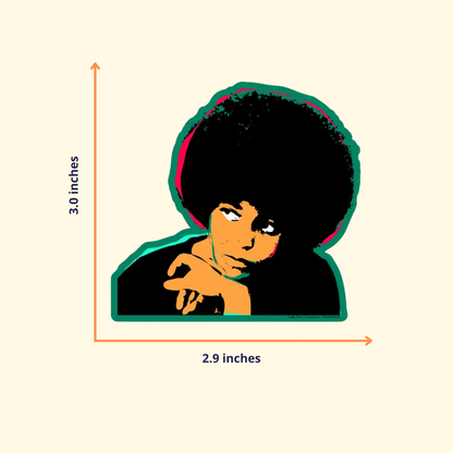 Angela Davis Activist Stickers | Empowerment | Social Justice