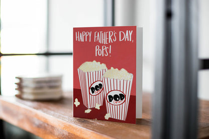 Pops Father's Day Card on Recycled Paper