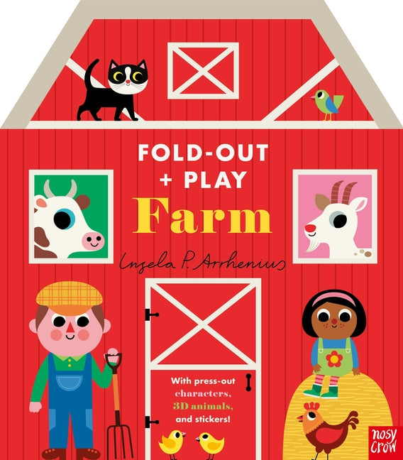 Fold-Out + Play: Farm: Build Your Own 3D Farm with Interactive Play Pieces and Stickers - Ingram
