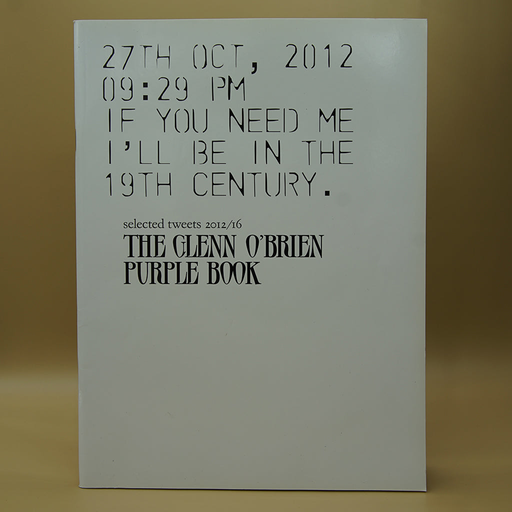 The Glenn O'Brien Purple Book