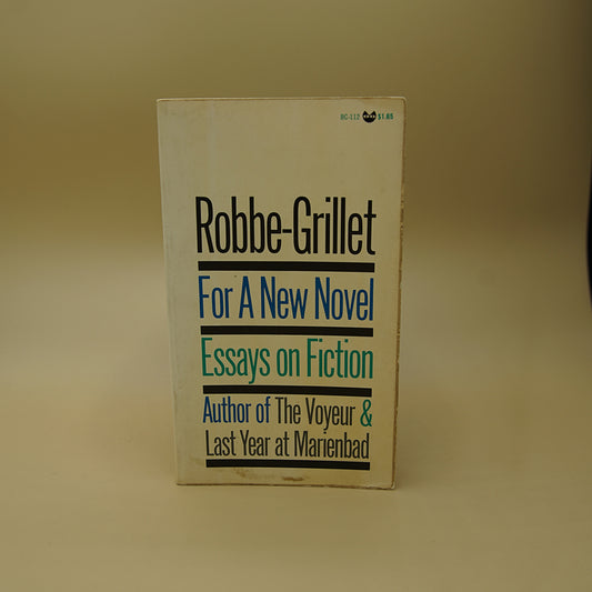For a New Novel: Essays on Fiction (Northwestern University Press Paperbacks)