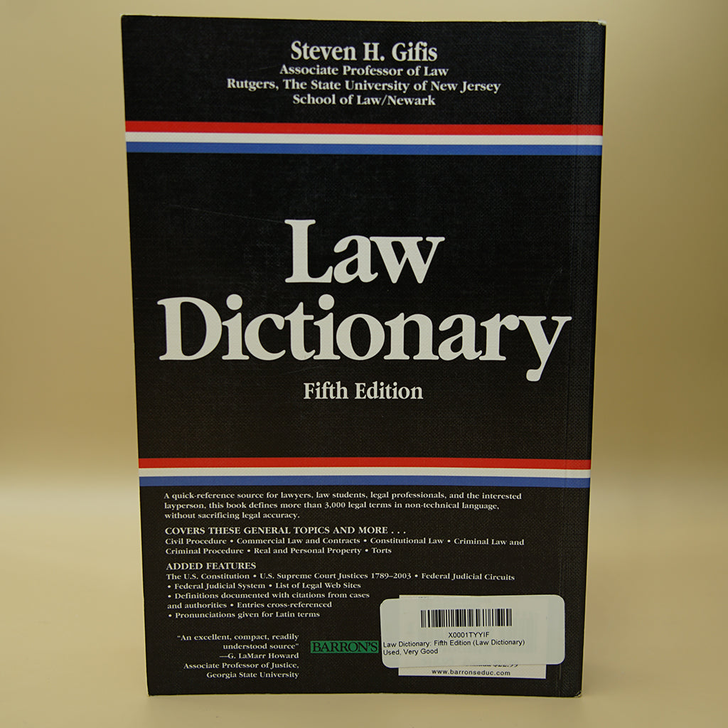 Law Dictionary Fifth Edition