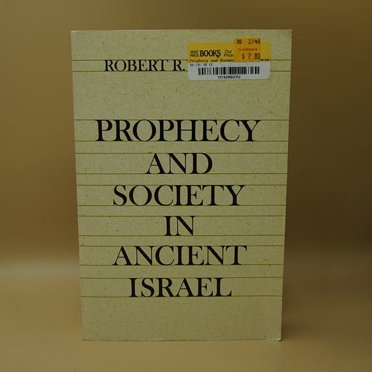 Prophecy and Society in Ancient Israel ***